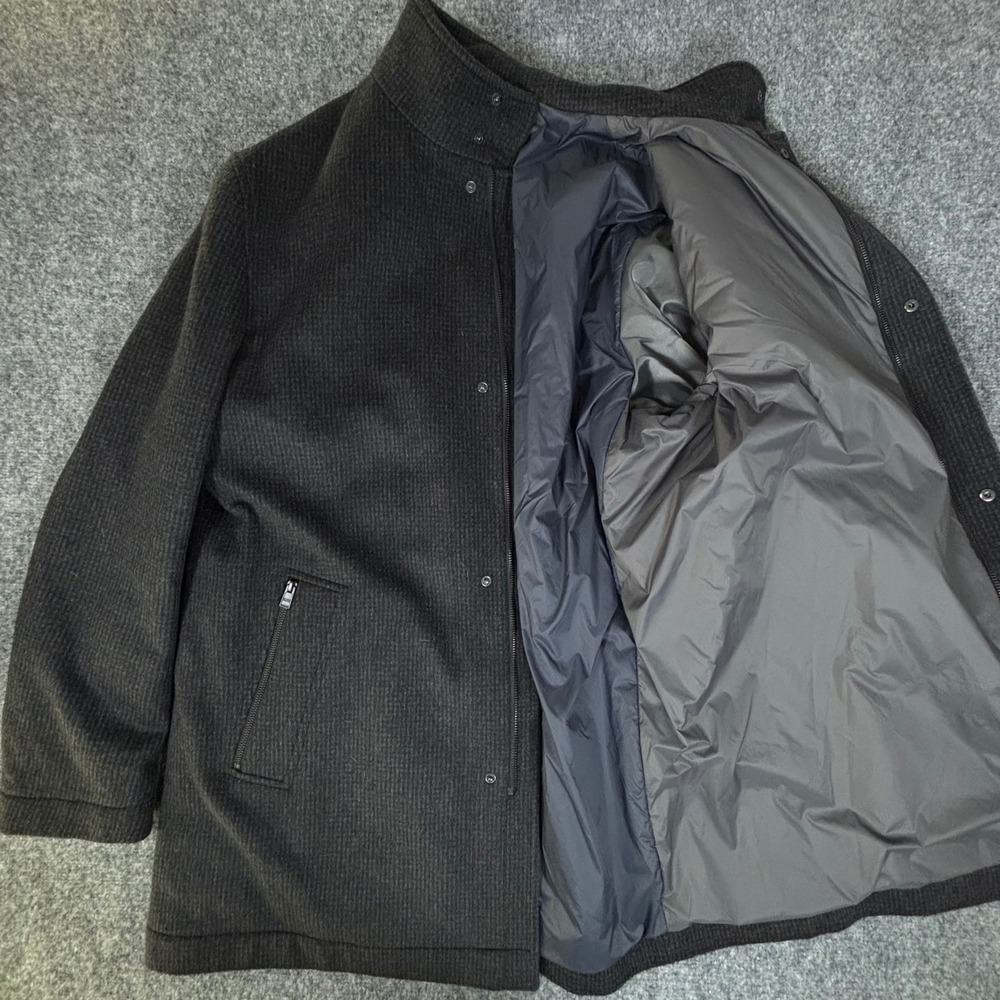 HUGO BOSS CAMRON3 COAT - Wool Blend - Men's Size US 48R Eco Insulated Charcoal